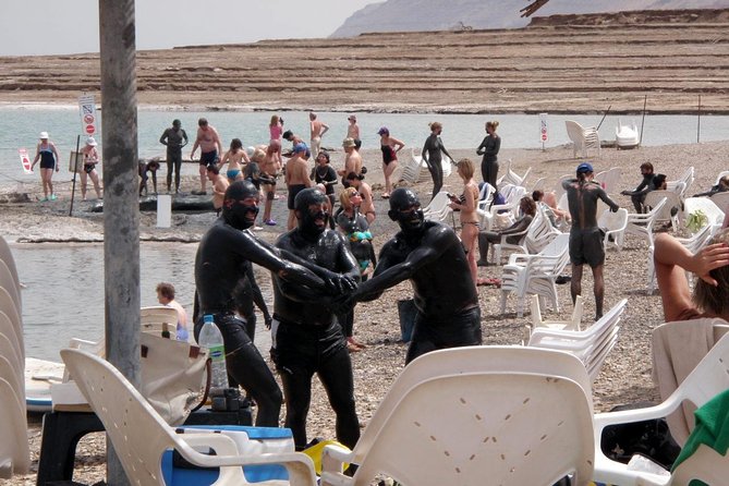 4WD Masada Ein Gedi Judea desert Dead Sea adventure 4x4 Tour. - Floating in the Dead Sea