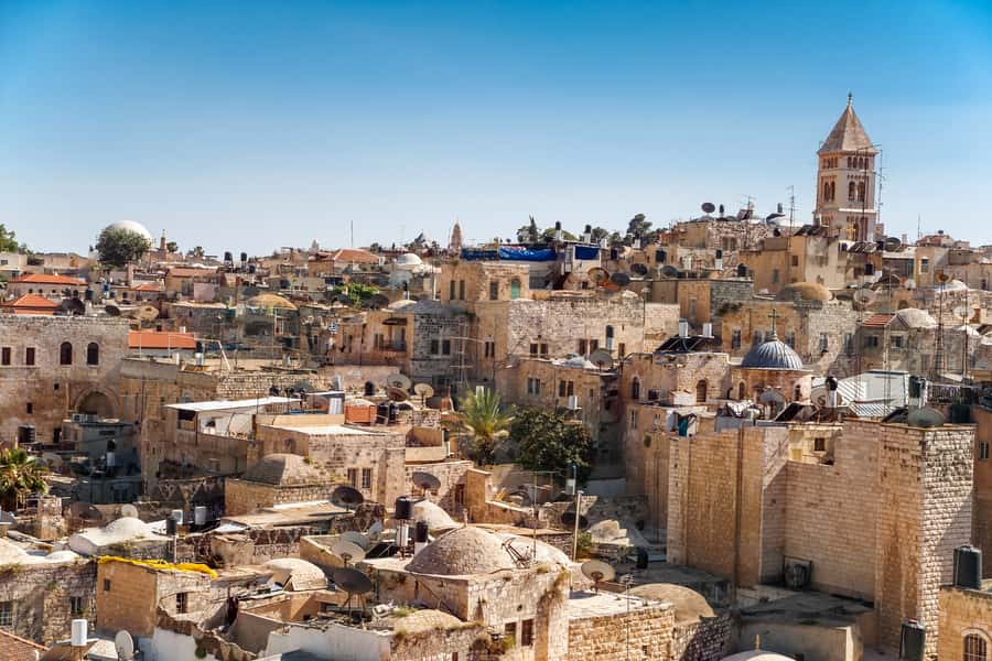 From Tel Aviv: Jerusalem Old & New City Bus Tour - Mount of Olives and the first view of Jerusalem