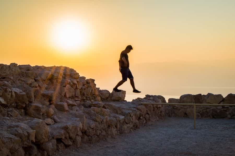 From Tel Aviv: Masada at Sunrise, Ein Gedi and Dead Sea Tour - Floating at the Dead Sea
