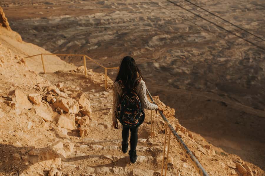 From Tel Aviv: Masada at Sunrise, Ein Gedi and Dead Sea Tour - Climbing Masada by the Snake Path