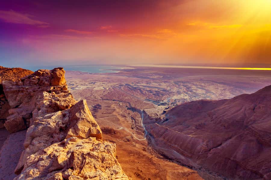 From Tel Aviv: Masada Sunrise, Ein Gedi and Dead Sea Tour - Climbing Masada before sunrise