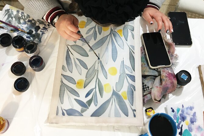 Private Silk Wall Hanging Painting Workshop in Jerusalem - The finished wall hanging and its value