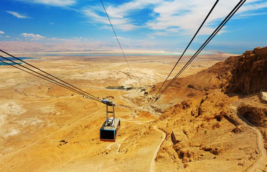 Tel Aviv: Masada National Park and Dead Sea Excursion - Descending toward the Dead Sea
